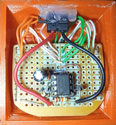 Figura 6.
            Montaje del Circuito electrónico